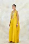 Mustard Yellow Crepe Sharara Set