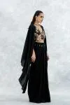 Black Georgette Kaftan Set