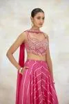 Rani Pink Organza Sharara Set