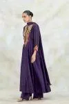 Royal Purple Silk Suit Set