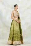 Fern Green Georgette Lehenga Set