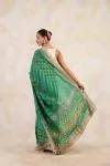 Jade Green Georgette Saree 