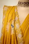 Mustard Tussar Slik Saree