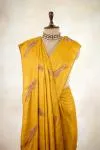 Mustard Tussar Silk Saree
