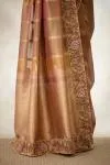 Pearl Pink Tissue Slik Saree
