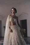 Ivory Radiance Sequin Lehenga