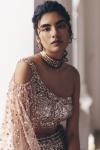 Old Rose Gradient Shimmer Lehenga Set