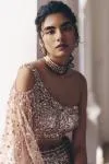 Old Rose Gradient Shimmer Lehenga Set