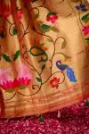 Rose Pink Paithani Slik Saree