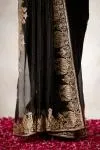 Onyx Black Organza Saree