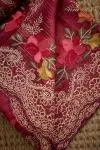 Wine Pink Organza Saree