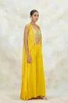 Mustard Yellow Crepe Sharara Set