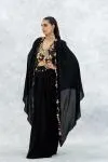 Black Georgette Kaftan Set