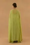 Pistachio Green Silk Sharara set