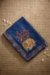 Navy Blue Tussar Silk Saree