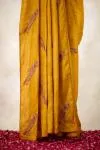Mustard Tussar Silk Saree