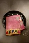 Rose Pink Paithani Slik Saree