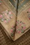 Sage Grey Tissue Silk Saree