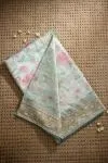 Aqua Blue Tissue Saree