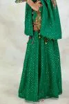 Emerald Green Silk Garara Set