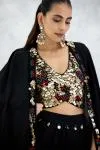 Black Georgette Kaftan Set