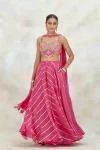 Rani Pink Organza Sharara Set