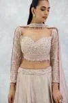 Mauve Georgette Lehenga Set