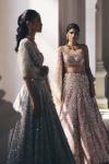 Old Rose Gradient Shimmer Lehenga Set