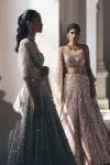 Old Rose Gradient Shimmer Lehenga Set