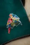 Teal Green Tussar Slik Saree