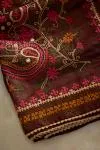 Mahogany Tussar Slik Saree