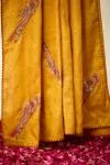 Mustard Tussar Silk Saree