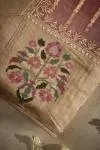Blush Pink Organza Tissue Saree