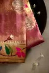 Rose Pink Paithani Slik Saree