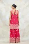 Fuchsia Pink Georgette Garara Set