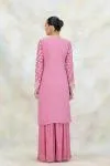 Blush Pink Crepe Garara Set