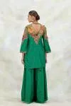 Emerald Green Silk Garara Set