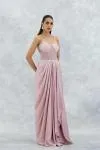Mauve Satin Gown