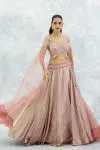 Peach Georgette Lehenga Set