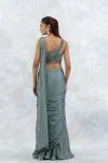 Aqua Net Drape Saree