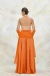 Tangerine Organza Sharara Set