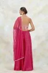 Fuchsia Pink Organza Sharara Set