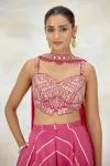 Rani Pink Organza Sharara Set