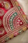 Ruby Red Organza Saree
