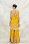 Mustard Yellow Georgette Garara Set