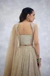 Gold Lycra Lehenga Set