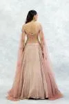 Peach Georgette Lehenga Set