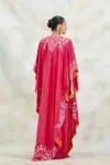 Hot Pink Crepe Kaftan Set