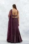 Wine Georgette Lehenga Set