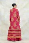 Cerise Pink Chiffon Lehenga Set